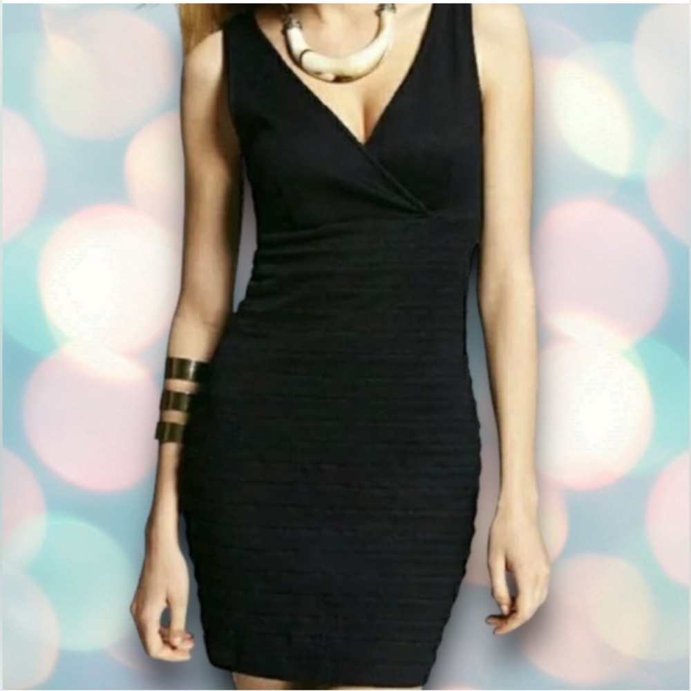 Womens‎ Express Bandage Mini Black Sleeveless Bodycon Dress